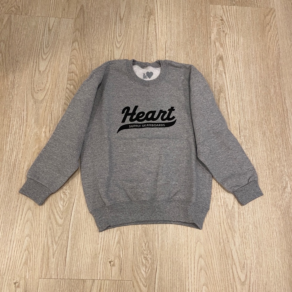 Heart Supply Limited Edition Sweatshirt-Gray Youth-Size Medium-Skater Boy